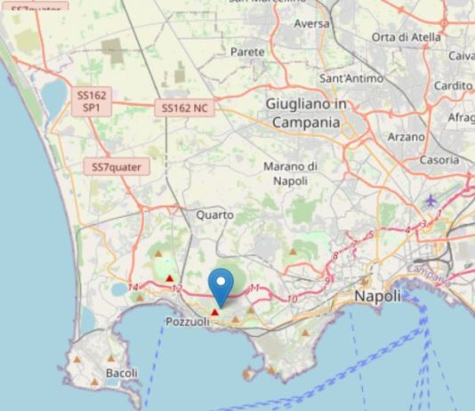 Scossa di magnitudo 3.1 ai Campi Flegrei