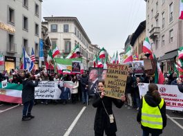 A Milano migliaia di manifestanti in corteo per la libertà in Iran
