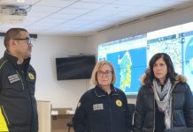 Todde visita il Centro Decisioni della Protezione Civile regionale della Sardegna