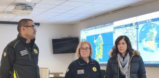 Todde visita il Centro Decisioni della Protezione Civile regionale della Sardegna