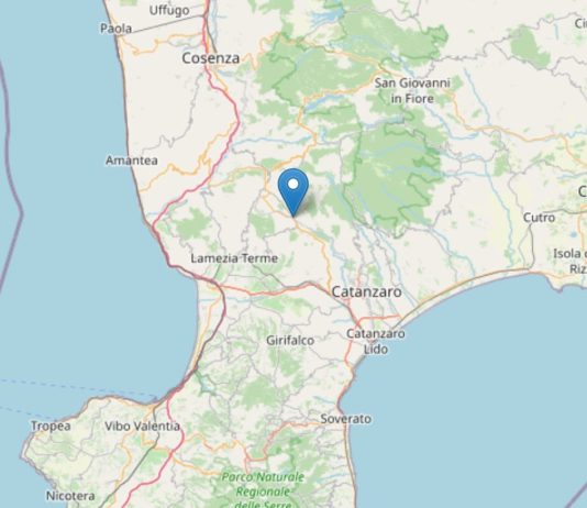 Terremoto nel Catanzarese, scossa di magnitudo 3.8