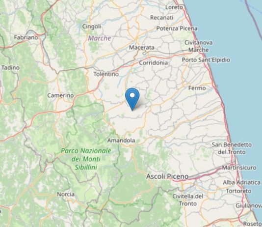 Sciame sismico nella notte nel Maceratese, scossa di terremoto più forte di magnitudo 3.8