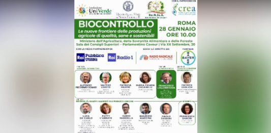 Biocontrollo e nuove frontiere delle produzioni agricole, il 28 gennaio un convegno a Roma