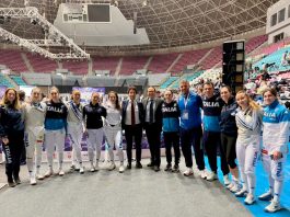 L’ambasciata italiana a Tunisi incontra le Nazionali di sciabola