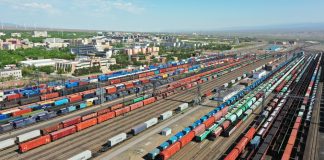 Trasporti: Xinjiang, record treni merci Cina-Europa in porto ferroviario chiave
