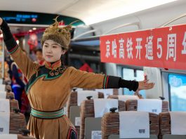 Cina: la ferrovia Pechino-Harbin celebra il quinto anniversario (1)