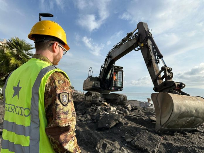 Esercito maltempo Messinese