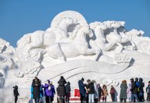 Cina: Harbin, oltre 4,1 mln visitatori durante vacanze di Capodanno (1)