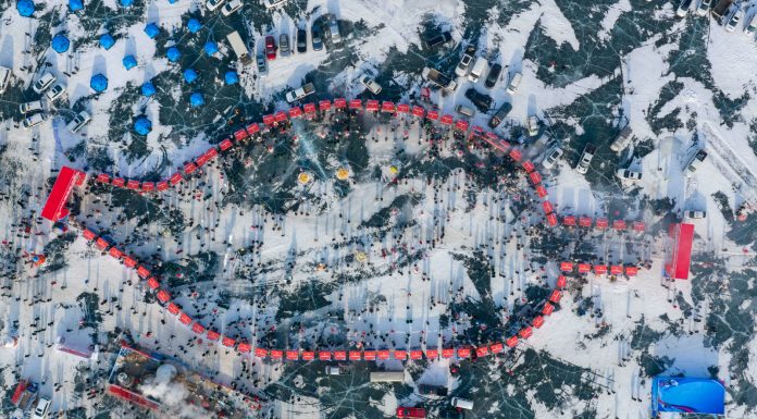 Cina: al Lago Xingkai inaugurato il festival della pesca invernale (1)