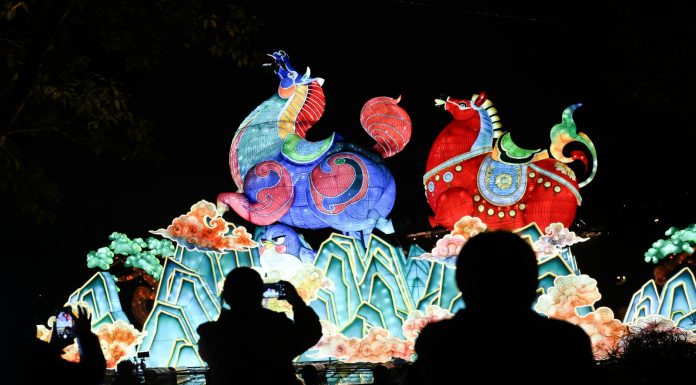 Cina: a Chongqing un festival delle lanterne per celebrare il Capodanno (1)