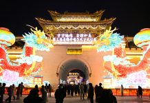 Cina: luci e colori nelle strade per i festeggiamenti del nuovo anno (2)