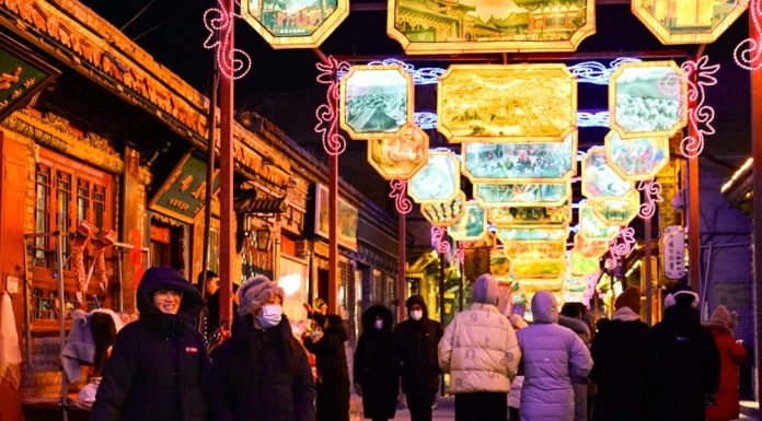 Cina: luci e colori nelle strade per i festeggiamenti del nuovo anno (3)