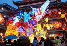 Cina: Shanghai, al via Festival delle lanterne del giardino di Yuyuan (3)