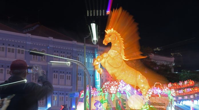 Singapore: accese le lanterne per il Capodanno cinese (1)