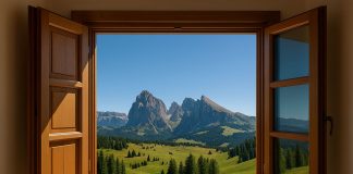 La routine mattutina da 12 minuti che assicura energia e buon umore finestra aperta paesaggio montano