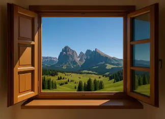 La routine mattutina da 12 minuti che assicura energia e buon umore finestra aperta paesaggio montano