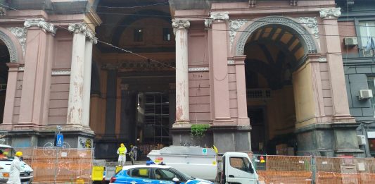 Completata l’attività di bonifica dell’ingresso della Galleria Principe di Napoli in vista dei lavori di restauro