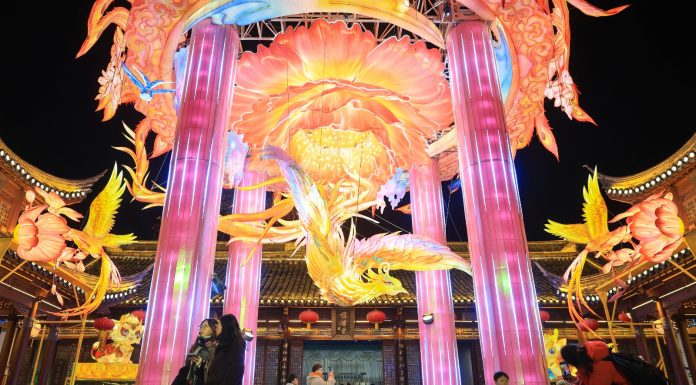 Cina: Nanchino, luci e colori per Festival delle lanterne di Qinhuai (3)