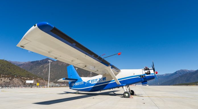 Cina: drone di grandi dimensioni completa un primo volo logistico in alta quota