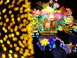 Cina: a Lanzhou una fiera delle lanterne per celebrare il Capodanno (1)