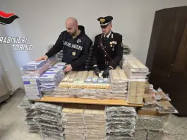 Sequestrata nel Torinese quasi mezza tonnellata di droga, tre arresti