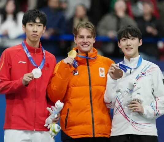 Oro Olanda nei 1000 mt Short Track, il cinese Sun Long 2° per 28 millesimi