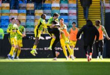 Udinese-Sassuolo 1-2, vittoria in rimonta dei neroverdi di Grosso