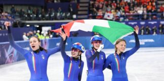 Arianna Fontana medaglia con la staffetta e record davanti a Meloni