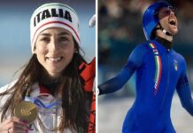 Vittozzi e Ghiotto portabandiera Italia a cerimonia chiusura Milano-Cortina