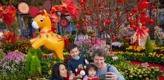 Cina: a Macao un mercato per la Festa di primavera (2)