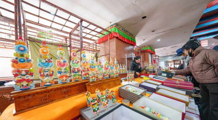 Cina: Xizang, sculture di burro per il Capodanno tibetano (3)