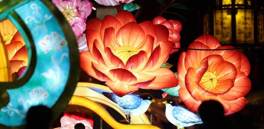 Cina: a Lanzhou una fiera delle lanterne per celebrare il Capodanno (3)