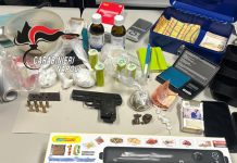 In B&B con droga e pistola clandestina, arrestato un 43enne a Boscoreale