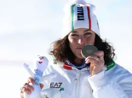 Federica Brignone leggendaria, oro anche nel gigante olimpico. 22 medaglie per l’Italia, superato il record del ’94