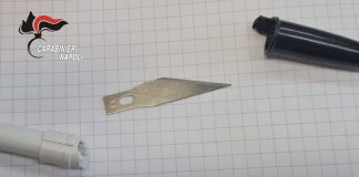 13enne a scuola con penna-taglierino a Napoli, intervengono i Carabinieri