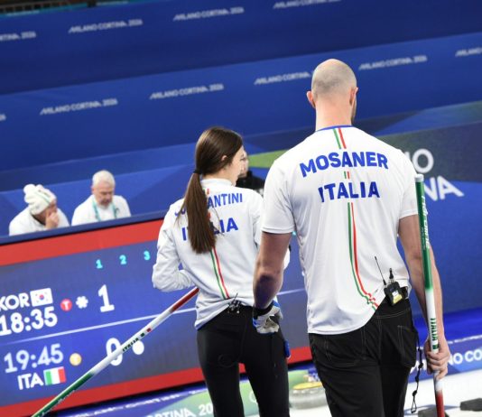 Curling, una vittoria e una sconfitta nel doppio misto per Constantini e Mosaner nella prima giornata