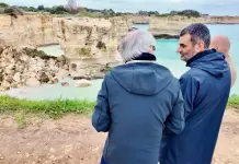 Crollo dell’Arco degli Innamorati a Melendugno, sopralluogo di Decaro “Perso un simbolo della Puglia”