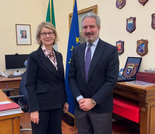 Il sottosegretario al MEF Savino incontra l’AD di Fincantieri Folgerio