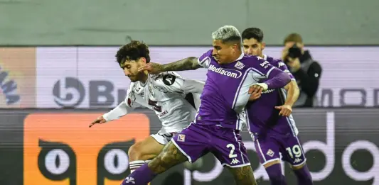Fiorentina beffata nel recupero da Maripan, finisce 2-2 contro il Torino