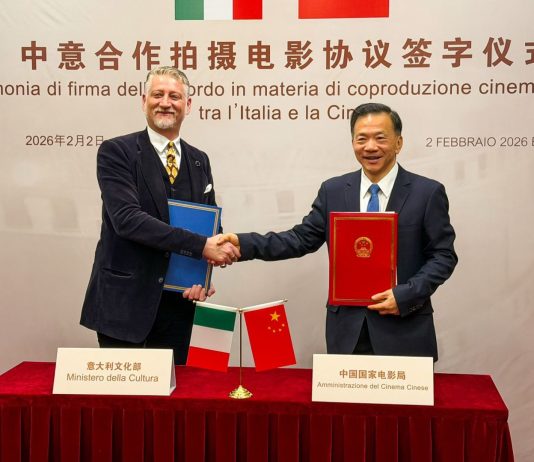 Cinema, Giuli firma a Pechino il nuovo accordo di coproduzione Italia-Cina