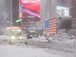 Bufera di neve a New York, la città sospesa tra emergenza e meraviglia / Video