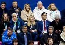 La premier Meloni al Forum di Assago per seguire le gare olimpiche di short track