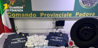 20 kg di droga nascosti nella ruota di scorta, 2 arresti a Padova