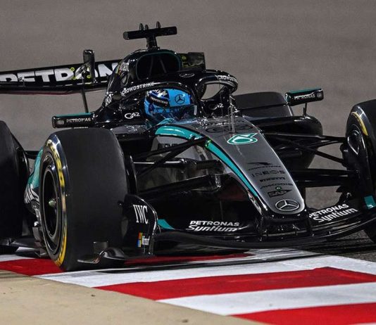 Russell detta il ritmo nella prima giornata dei secondi test pre stagionali in Bahrain