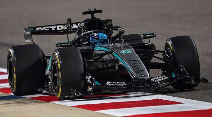 Russell detta il ritmo nella prima giornata dei secondi test pre stagionali in Bahrain