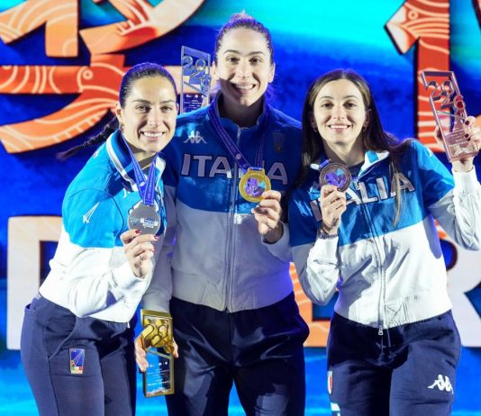 L’Italia della spada riscrive la storia a Wuxi: oro Rizzi, argento Santuccio e bronzo Fiamingo