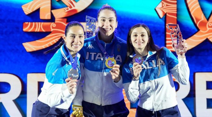 L’Italia della spada riscrive la storia a Wuxi: oro Rizzi, argento Santuccio e bronzo Fiamingo