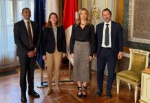 Genova, la sindaca Salis riceve a Palazzo Tursi la Console Generale di Germania in Italia Susanne Welter