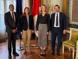 Genova, la sindaca Salis riceve a Palazzo Tursi la Console Generale di Germania in Italia Susanne Welter