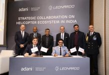 Adani Defence & Aerospace e Leonardo avviano partnership per lo sviluppo di un ecosistema elicotteristico in India